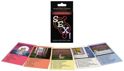 Adventurous sex card - card, game